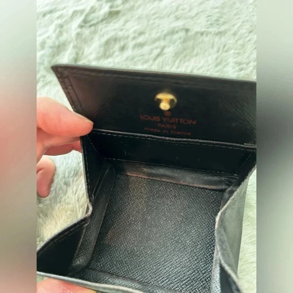 Louis Vuitton Black Box Epi Noir Boite Coin Wallet Square Box Coin Purse - Picture 8 of 12